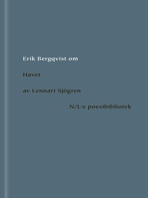 cover image of Om Havet av Lennart Sjögren